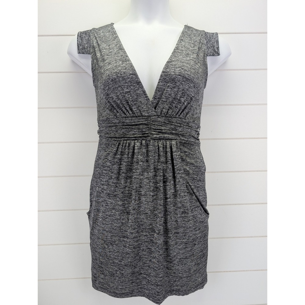 Vintage Y2K Wet Seal Mini Dress Large Pockets 90s Bodycon Indie Empire Waist